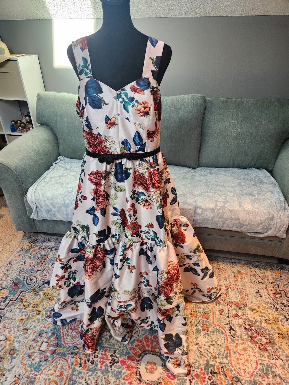 Live Bridgerton, Cottagecore, Fairycore, Gardencore Fantasy W Custom Floral Gown - Picture 15 of 15